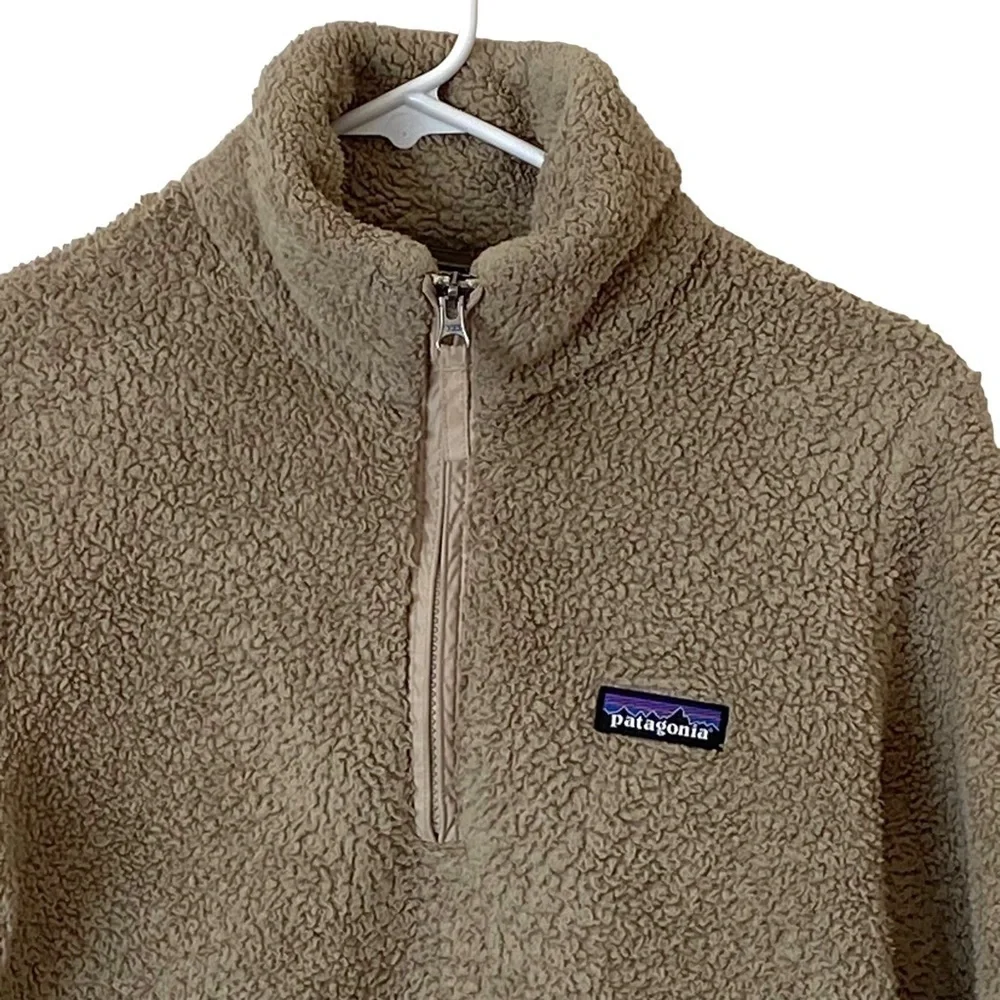 Patagonia Los Gatos Fleece 1/4-Zip Pullover in Shroom Taupe, Size Small